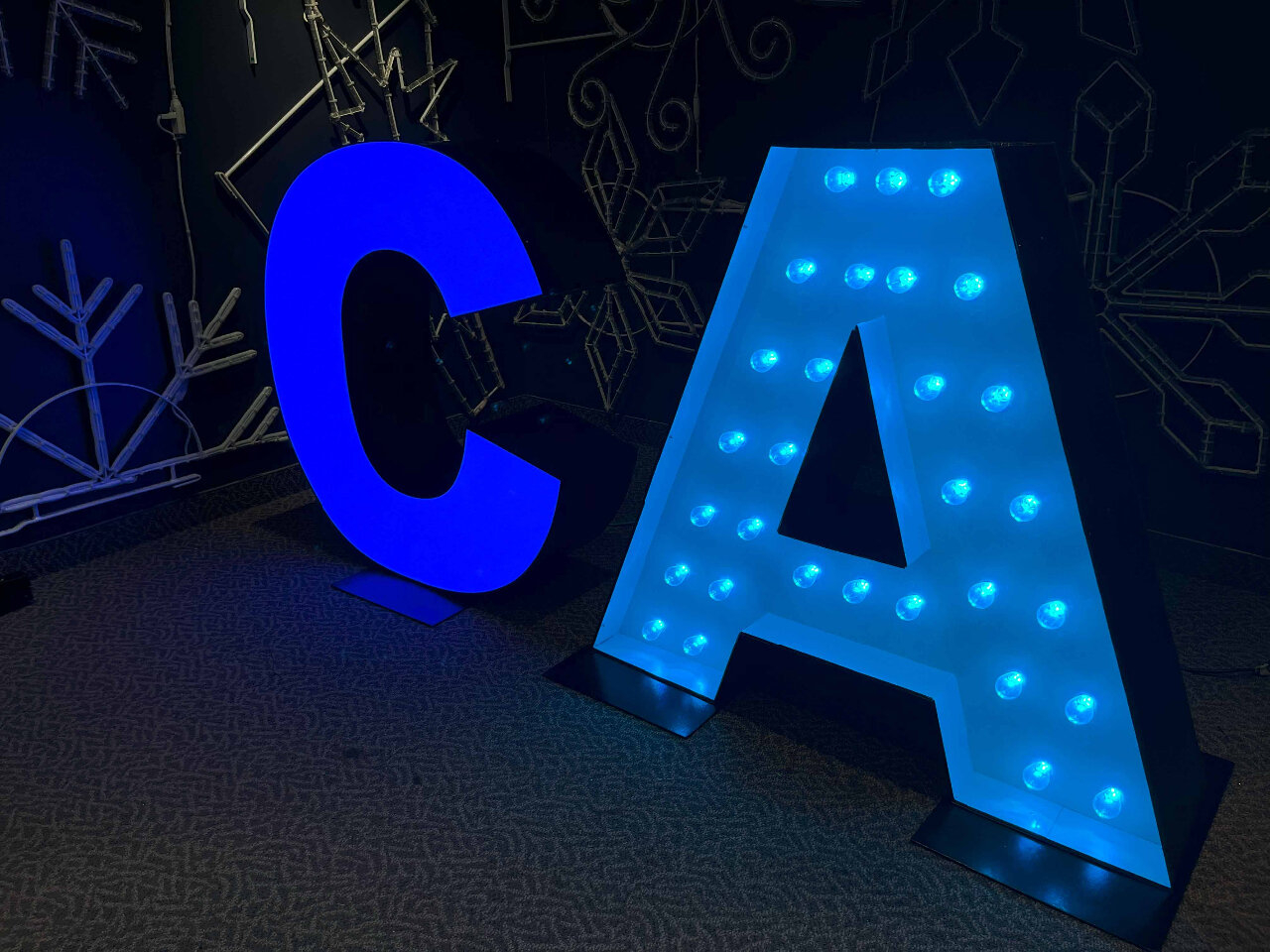Commercial Holiday Displays - RGB Letters | Classic Displays