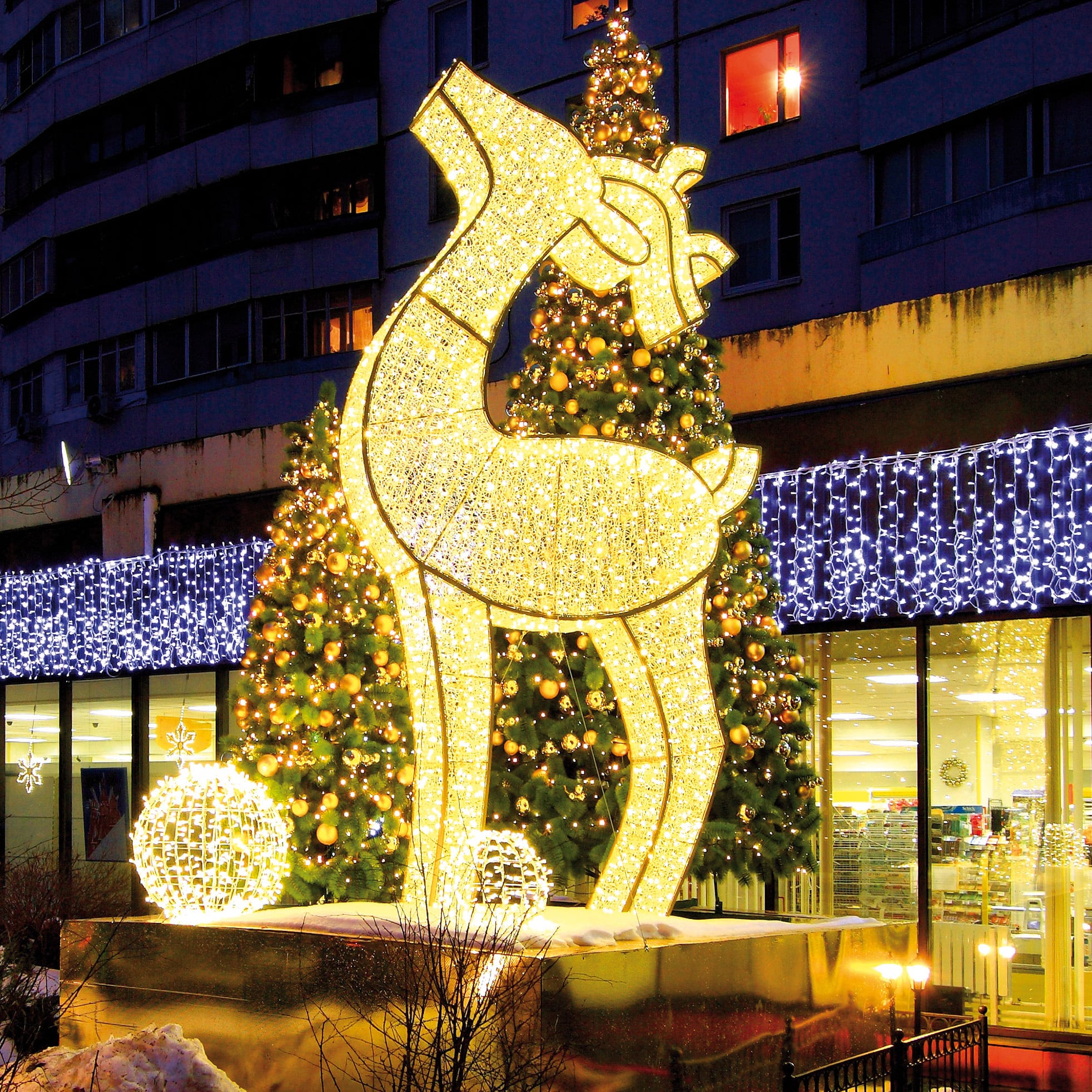 Waterloo Displays Waterloo Reindeer 3D | LED Christmas Reindeer Display