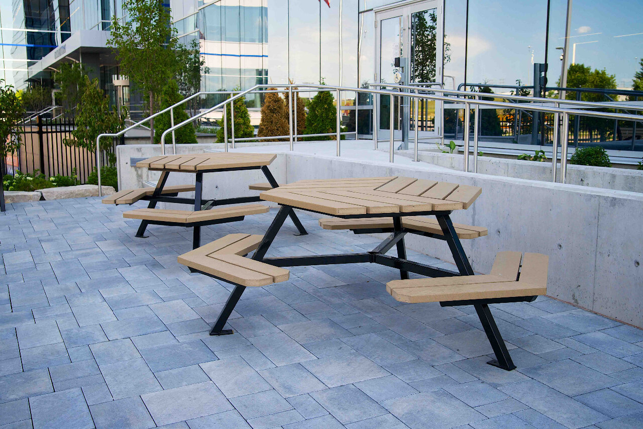 Hexagonal Picnic Table - Unique & Accessible Design